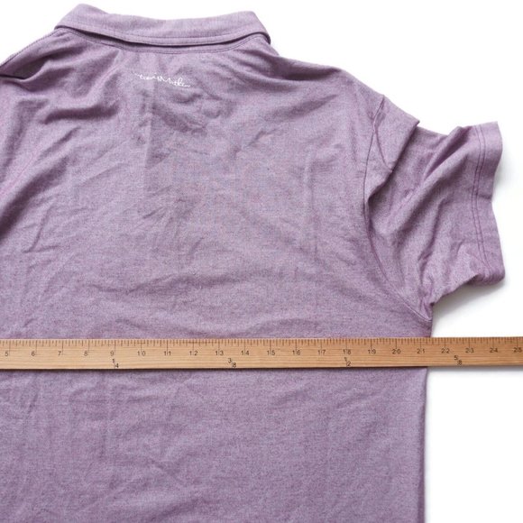 Travis Mathew Mens Polo Shirt Collared Short Sleeve Cotton Blend Purple Large - Picture 8 of 10